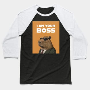 Capybara I am your Boss Baseball T-Shirt